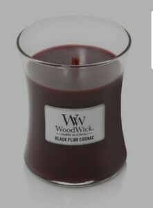 s l300 - Ароматическая свеча WoodWick Черная слива и коньяк/Black plum & Cognac средняя